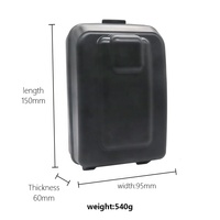 Boîte de rangement pour clés en alliage d'aluminium résistant aux intempéries XMM-8107 avec clé maîtresse, conception robuste pour une utilisation en extérieur
