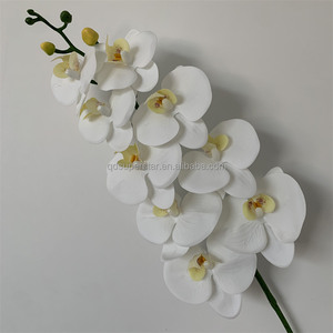 B-865 Orquídeas <span class=keywords><strong>Artificiales</strong></span> de Látex al Tacto Real, Color Blanco, para Centros de Mesa de Boda, Arco Decorativo, Venta al Por Mayor - Product Image 1