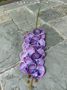 Orquídeas Artificiales de Color Nude, Orquídeas Blancas de Tacto Real, Orquídeas Azules Phalaenopsis para Decoración, Venta al Por Mayor - Product Image 4