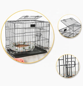 Jaula Grande para Perros con 3 Tamaños, Jaula de Acero Inoxidable Apilable y Plegable para Mascotas, Jaula de Hierro para Perros - Product Image 5