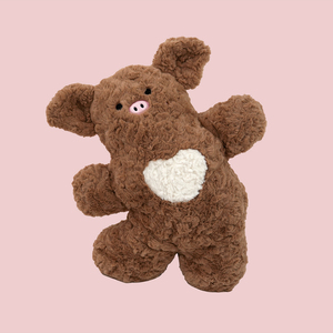 Serie Happy Animal, Perro y Cerdo, Peluche Súper Suave, Almohada de Peluche para Niños, Regalo de Cumpleaños - Product Image 6
