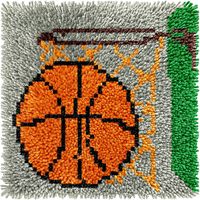 Kit de crochet à loquet hibou en gros pour adultes débutants, kit de fabrication de petit tapis 12x12 pouces avec fils prédécoupés, outils de crochet, artisanat DIY