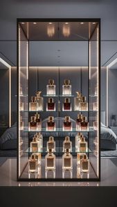 Thiết kế nội thất cửa hàng mỹ phẩm cao cấp, thiết kế riêng biệt, độc quyền cho cửa hàng bán lẻ, bố trí trưng bày sản phẩm nước hoa, mỹ phẩm, chăm sóc da. - Product Image 2