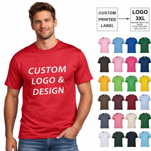Custom LOGO Printing Screen Printed Tshirt Custom Blank <b>Black</b> Man T <b>Shirt</b> Cotton - Product Image 1