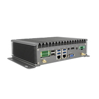 Ordinateur industriel sans ventilateur Dual LAN Mini PC I7 4500U I5 4200U I3 4030U RS485/232 COM Win10/11 Système Linux PC intégré