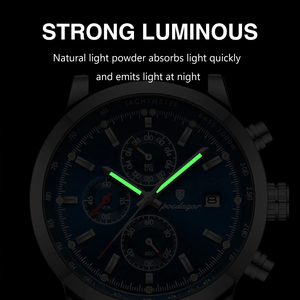 Reloj de Pulsera de Lujo para Hombre, Modelo 932, Estilo Ejecutivo, Alta Calidad, Resistente al Agua, Cronógrafo, Luminoso, Movimiento de Cuarzo, Informal - Product Image 4