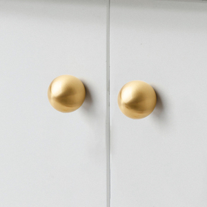 JAYA luxe doré cuivre poignée Simple armoire sphérique <span class=keywords><strong>laiton</strong></span> tiroir <span class=keywords><strong>bouton</strong></span> meubles <span class=keywords><strong>porte</strong></span> poignée boutons - Product Image 2