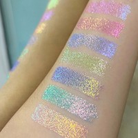 Pigment Caméléon Nouveau Nail Art Aurora MACA Mica Poudre de Paillettes Néon Iridescente Polarisée Décorations 0.8g Vente en Gros Usine