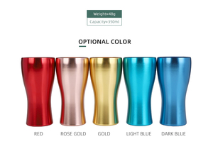Vaso de Cerveza Moderno de Aluminio Anodizado, con Cambio de Color, Personalizable, Libre de BPA, Ecológico, Reutilizable, Reciclado, para Sublimación, 12 oz, Ligero - Product Image 2