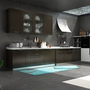 Cuisine moderne personnalisée écologique en bois, ensemble complet mini standard, armoire de cuisine multifonctionnelle, facile à nettoyer, facile à installer, usine - Product Image 3