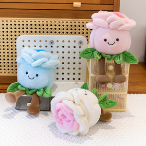 Peluche en gros créative parfumée en forme de <span class=keywords><strong>rose</strong></span>, poupée, coussin de canapé, cadeau pour fille, décoration d'intérieur, fleur de <span class=keywords><strong>rose</strong></span> colorée - Product Image 2
