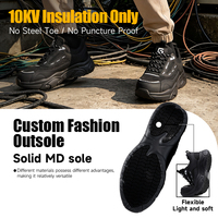 Chaussures de sécurité GUYISA, fonctionnelles, isolantes en microfibre, semelle MD 10KV, semelle intérieure en éponge hautement élastique, nouvelles chaussures de travail tendance