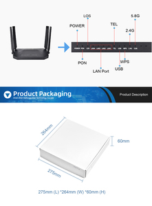 Routeur Fibre GPON/EPON BT-PON BT-G713AX WiFi6 AX1800 4GE <span class=keywords><strong>LAN</strong></span> Double Bande 2.4GHz 5GHz ONU/ONT Garantie 1 An FTTH FTTX - Product Image 2