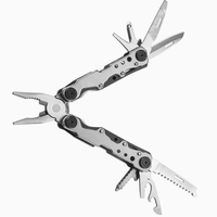 Pince multifonction pliable avec verrou de sécurité, lame de scie en acier inoxydable, couteau de poche, ouvre-bouteille, outil de survie pour le camping et les activités de plein air (EDC)
