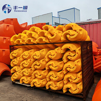 Tuyau de dragage en caoutchouc et acier HDPE avec bouée flottante moulée par rotation – Tuyau flottant de qualité supérieure pour opérations de dragage