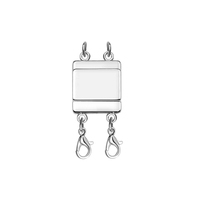 2025 Ventes Chaudes En Couches Collier Fermoir Magnétique Glissière Fermoir Serrure Collier Connecteur Séparateur pour Bracelets Strand Fermoir En Couches