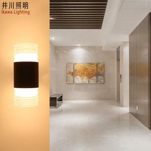 Ikawa Lighting – applique murale d'extérieur à double tête, LED, étanche, montage en surface, pour allée - Product Image 1