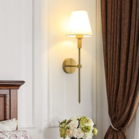 Rétro marron vintage applique duplex appartement décoration dimmable E27 chevet applique intérieure auxiliaire nuit mur éclairage