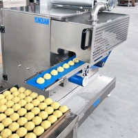 Automatische dubbele hopper industriële ommantelinglijn broodbakdeegroller meel/snoepverwerking 20-120 stuks/min capaciteit 220V