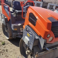 USA Original HAMM HD50VV Machine de compactage de rouleaux vibrants à double tambour de 6 tonnes avec moteur à pompe d'occasion mais à bas prix de vente