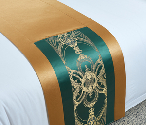 Set di biancheria da letto di lusso della fabbrica della Cina 7 pezzi lenzuola di cotone king Size Set di biancheria da letto di raso fine letto e fodera per cuscino - Product Image 3
