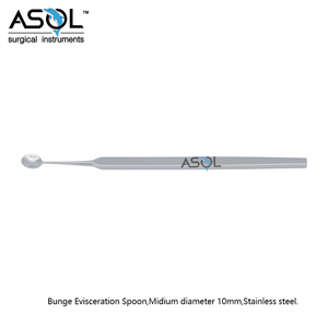 Cucchiaio per Enucleazione, Strumento Chirurgico Oftalmico per Rimozione del Globo <span class=keywords><strong>Oculare</strong></span>, Diametro 8mm - Product Image 2