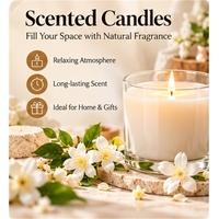 Huile parfumée pour bougies - Meilleure huile essentielle florale au jasmin longue durée pour l'aromathérapie, les bougies, les savons, les parfums et les diffuseurs