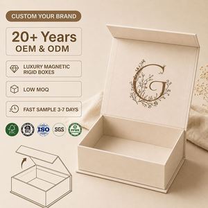 Boîtes cadeaux rigides magnétiques pliables en gros CRD avec doublure en éponge, pelliculage mat, logo personnalisé pour l'emballage de cosmétiques et de parfums - Product Image 1