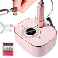 Perceuse à ongles électrique professionnelle portable rechargeable par USB, style stylo, 35000 tr/min, vitesse réglable, machine à retirer les ongles, plastique
