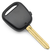 A Button on the Side TOY43 Key Blade Uncut Blank Key Shell Without Logo Replacement Car Key Shell Auto Vehicle Keys Accessories