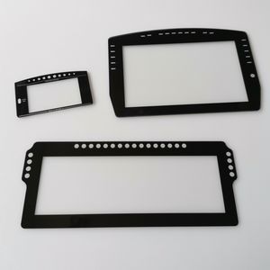 Plaque de verre ultra-blanche de forme irrégulière, sérigraphiée, en verre trempé clair traité en usine - Product Image 1