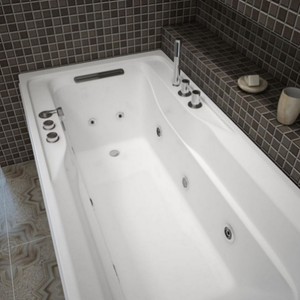 Baignoire tourbillon autoportante <span class=keywords><strong>blanche</strong></span> durable grande conception de trempage <span class=keywords><strong>frais</strong></span> Application d'hôtel pierre certifiée Cupc à bas prix - Product Image 5