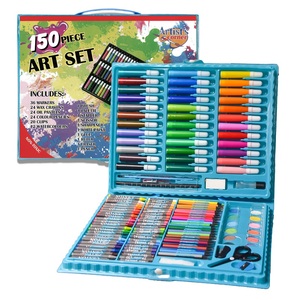 Set Artistico Multifunzione da 150 Pezzi per Bambini, con Pastelli, Acquerelli, Pennarelli e Matite Colorate, Marca OEM - Product Image 1