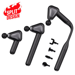 Pistola de Masaje Portátil de Brazo Extendido de 7mm de Amplitud, Diseño Dividido, OEM, Sin Escobillas, para Alivio del Dolor Muscular de Espalda, Cuello y Cuerpo Completo - Product Image 1