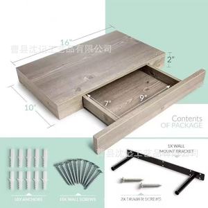 Wooden Floating <b>Shelf</b> Wall Mounted Heavy Duty Storage <b>Rack</b> For Bedroom Living Room Book Flower Display - Product Image 2