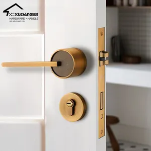 Wholesale Set Anti-theft Door Handle Cylinder Lock Body Outside Door Lock Zinc Alloy Modern