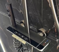 Nouvelle Collection 2025 : Ensemble de Douche de Luxe à Affichage Numérique avec Clavier de Piano, Robinets Thermostatiques, Jet Pluie et Barre Coulissante 4 Fonctions