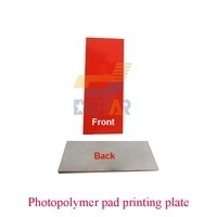 Plaque de tampographie en polymère lavable 100 * 100 mm, résine de nylon haute résistance, cliché pour machines de tampographie