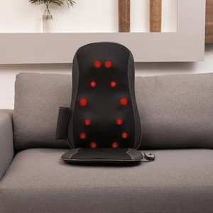 Automatic Massage <b>Cushion</b> ITCM-02 Black Infrared Physiotherapy <b>Back</b> Neck Waist Kneading Plug-In Home Use - Product Image 1
