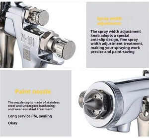 Pistola de Pulverización Neumática REALMAX F75 de Alta Velocidad para Reparación de Superficies de Automóviles y Muebles - Product Image 5