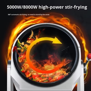 Restaurant Automatic Electric Fried Rice Wok Intelligent Stir Fry Cooking Robot <strong>Chinese</strong> Food Automatic Cooking Wok - Product Image 6