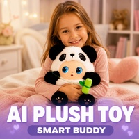 Peluche AI Chat Blanc Assis ODM, Peut Parler en Plusieurs Langues, Raconter des Histoires, Jouets en Peluche Mignons Intelligents à l'IA