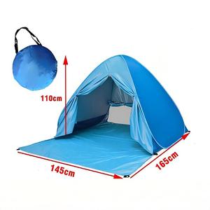 Carpa de Playa Automática Anti UV de Fibra de Vidrio para Cuatro Estaciones, de Lona, con un Dormitorio, Plegable, de Apertura Rápida, para Acampar - Product Image 5
