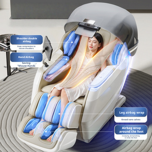 Fauteuil de massage à ondes acoustiques 8D avec double gravité zéro, rail SL, commande vocale IA, thérapie thermique et couvre-tête <span class=keywords><strong>pour</strong></span> <span class=keywords><strong>le</strong></span> bien-être à domicile - Product Image 1