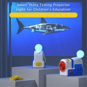 جهاز عرض قصص للأطفال مع 32 قصة، ضوء ليلي مع ضوضاء بيضاء، مشغل قصص ما قبل النوم، لعبة سرد القصص بتصميم عصري - Product Image 2