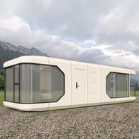 Assemblage modulaire de conteneur de maison de capsule spatiale détachable prêt à expédier pour l'utilisation d'appartement de bureau à domicile d'hôtel de zone touristique