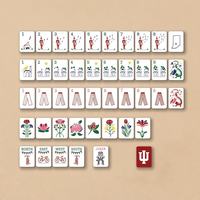 Précommande : Jeu de Mahjong en Acrylique Double Couche Indiana University Hoosiers – Souvenir Universitaire pour Anciens Étudiants