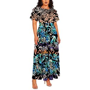 Vestido Hawaiano Talla Grande 2026, <span class=keywords><strong>Ropa</strong></span> Polinesia de Moda <span class=keywords><strong>para</strong></span> <span class=keywords><strong>Mujer</strong></span>, Vestido Largo hasta el Suelo, Dulce, Veraniego, Transpirable y Elegante - Product Image 6