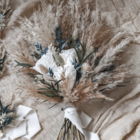 Bouquets de mariée personnalisés en usine, fleurs séchées, roses préservées, bouquets de mariage en gros, naturels, faits à la main, longue durée