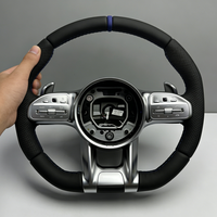 Volant en cuir pour Mercedes Benz AMG W204 W205 W212 W213 W221 W222 W245 W177 C63 G63 a B C E G Class C218 C219 C257